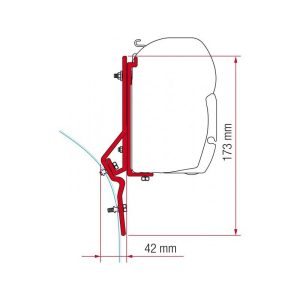 Staffe F45/F70 Fiamma Kit Fiat Ducato / Master per Camper