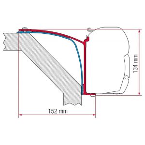 Staffe F45/F70 Kit Laika Rexosline/Ecovip 2007/Kreos 2009 Fiamma per Camper