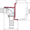 Staffe F45/F70 adapter Laika Ecovip Fiamma per Camper