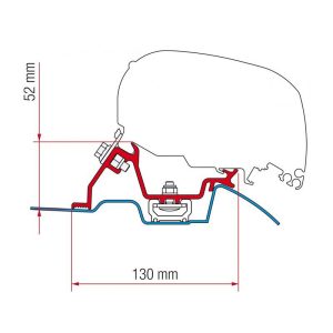 Staffe-F80F65-Fiamma-Kit-Mercedes-Sprinter-Roof-Rail-Bricocamp.jpg Staffe F80/F65 Fiamma Kit Mercedes Sprinter Roof Rail