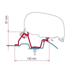Staffe F80/F65 Fiamma VW CRAFTER - for right hand drive