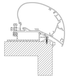 Staffe Thule Adattatore a Tetto Roof Top per 6200/6300/9200