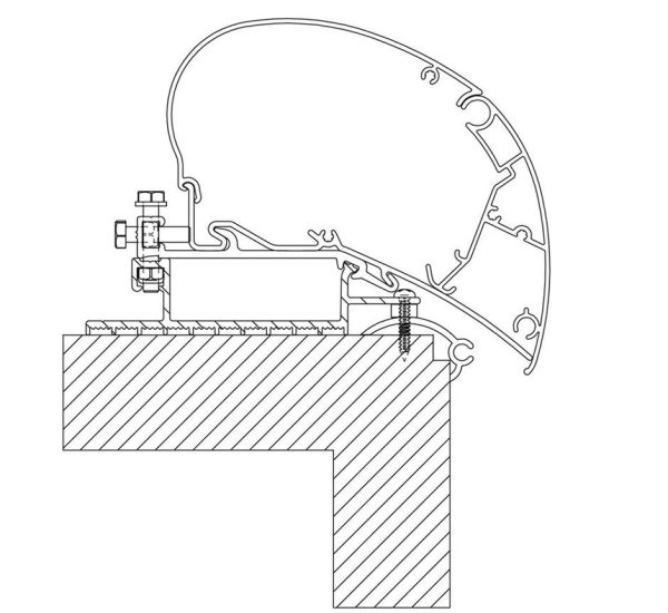 Staffe Thule Adattatore a Tetto Roof Top per 6200/6300/9200