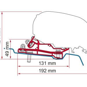 Staffe per F80/F65 per Ford Transit H3 dal 2014