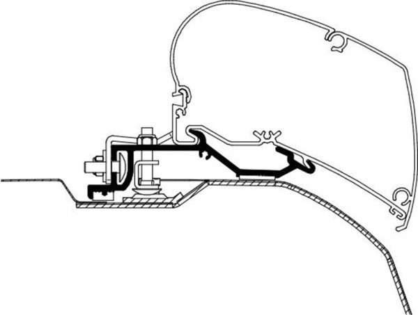 Staffe per Omnistor 6200/6300 per Ducato - Jumper - Boxer dal 2007
