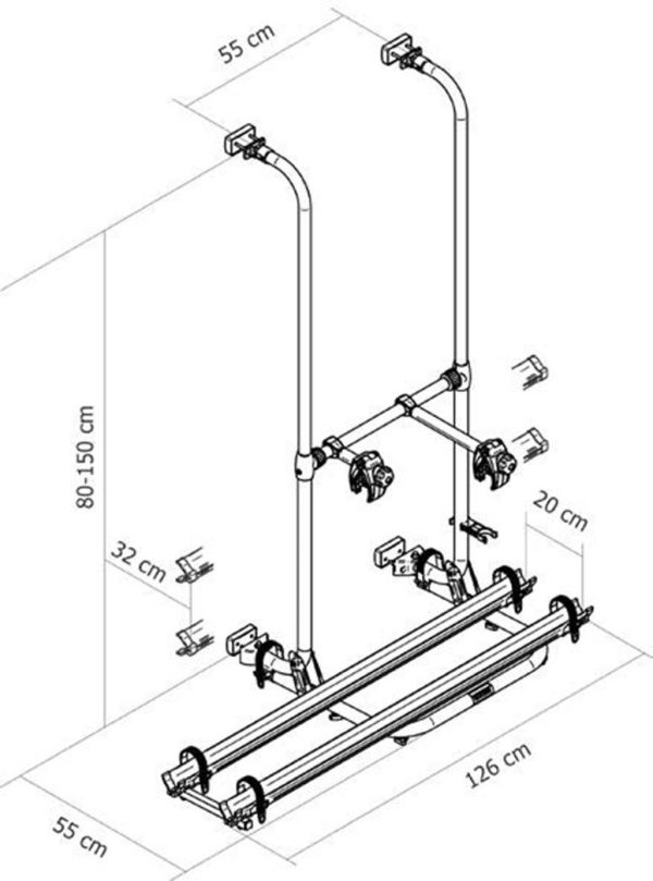 Portabici per Van Thule sport G2 COMPACT