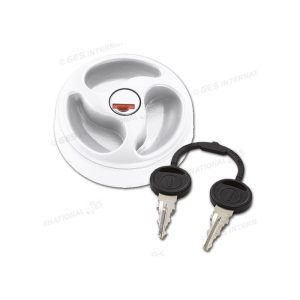 Tappo Bianco 3 Razze Zadi con Cilindretto e Chiavi