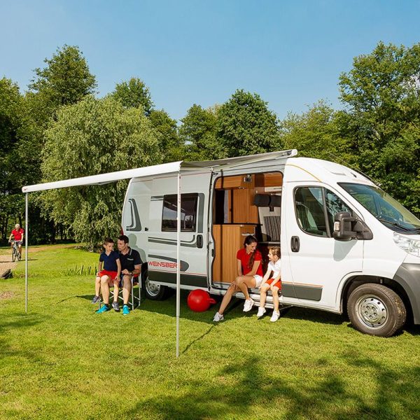 Tendalino Fiamma F80 S Deep Black 400 cm Royal Grey