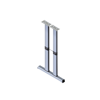 Gamba Tavolo Alluminio Doppia