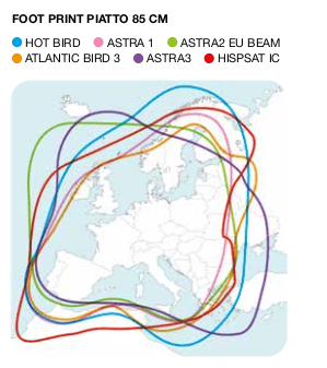 Antenna Satellitare ASR 850 FLAT SKEW 1P DF Automatica Mecatronic