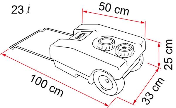 Tanica Fiamma Roll-Tank 23 F per Camper