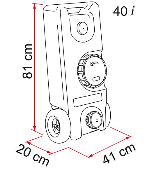 Tanica Fiamma Roll-Tank 40 F per Camper