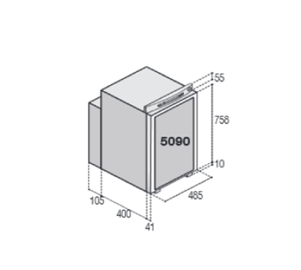 Frigorifero Trivalente Vitrifrigo Modello 5090