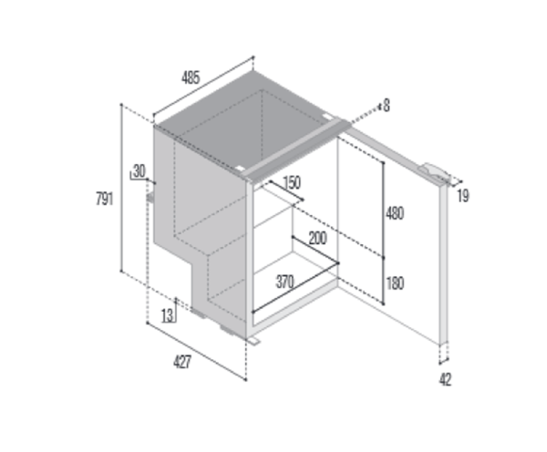 Frigorifero A Compressore Vitrifrigo Modello C85i